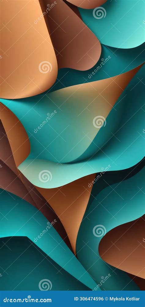 irregular shapes  teal  brown stock photo image  multicolor