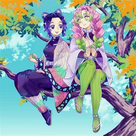 Shinobu and Mitsuri | Chibi anime, Personajes de anime, Dibujos ...