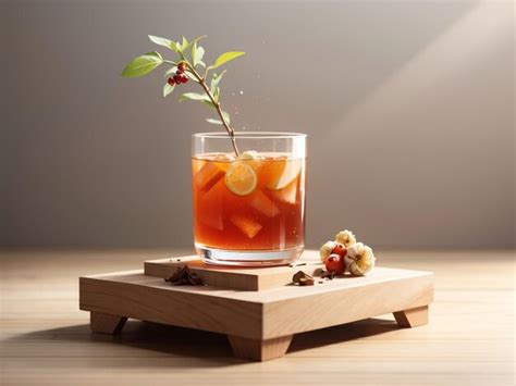 Premium AI Image | Revitalizing Tonic Tea with Fresh Ginseng and Dried Red Dates