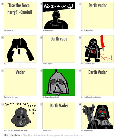 "Use the force harry!" -Gandalf - Drawception