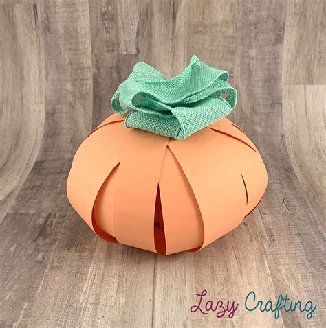 Toilet Paper Tube Pumpkin - Lazy Crafting