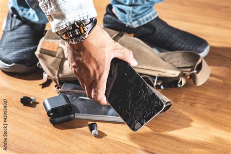 Broken smart phone Stock Photo | Adobe Stock