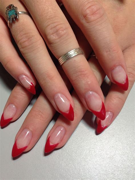 +30 Red French Tip Nails References