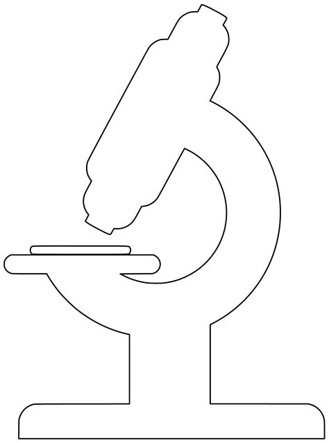 Shape of Microscope | Free Printable Papercraft Templates