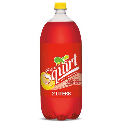 Squirt Ruby Red Grapefruit Soda Pop, 2 Liter Bottle - Walmart.com