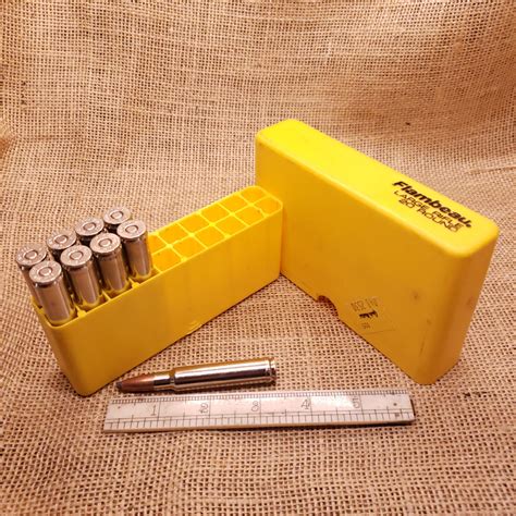 338 Win Mag Nickel-Plated Brass Partial Ammunition Pack | 9 Cartridges ...