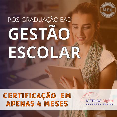 Pós Em Gestão Escolar - Pós-graduação INTENSIVA - Gestão Escolar - IGEPLAC Digital | Hotmart