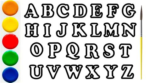 Как Нарисовать Буквы Английского Алфавита для детей | ABC ALPHABET ...