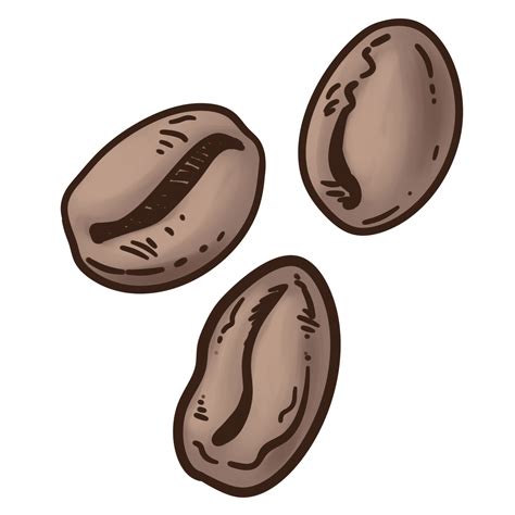 Coffee Beans Colored Illustration PNG 23985140 PNG