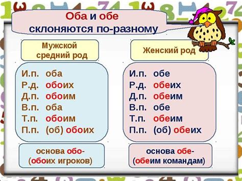 Как просклонять слова «оба», «обе»?