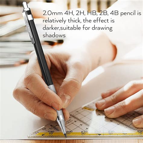 Buy Nicpro 17PCS Metal 2mm Mechanical Pencil Set in Leather Case, 2.0