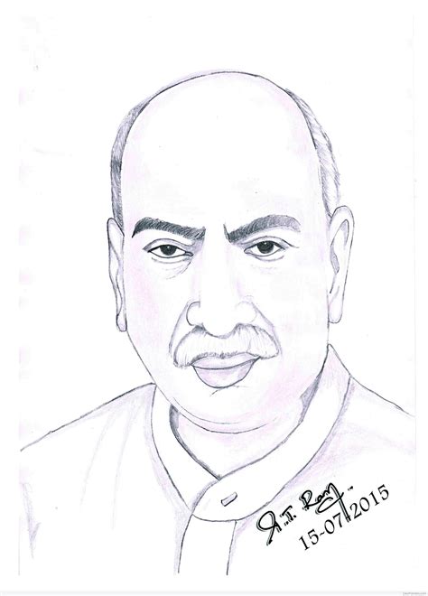 Pencil Sketch Of Kamarajar - Desi Painters