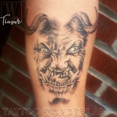 #demontattoo by @_zakiev @tattoowonderland #youbelongattattoowonderland ...