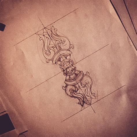 Vajra. #newschooltattoo #vajratattoo #vajra #sketch New School Tattoo ...