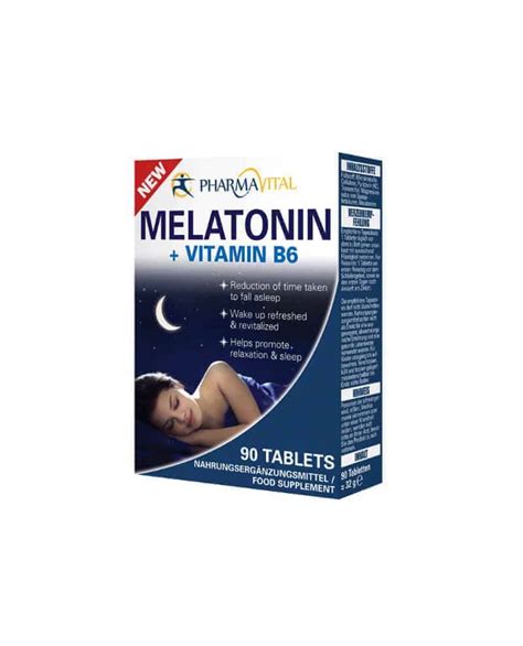 PharmaVital Melatonin + Vitamin B6, 90 Tableta, Za Reguliranje Sna ...