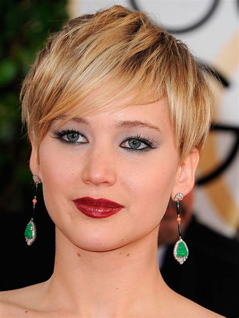 Jennifer Lawrence Short Hair Back