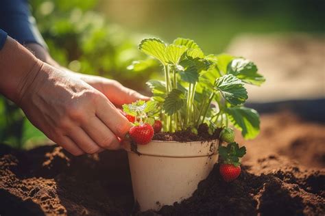 Strawberries plant garden strawberry gardening. | Free Photo - rawpixel