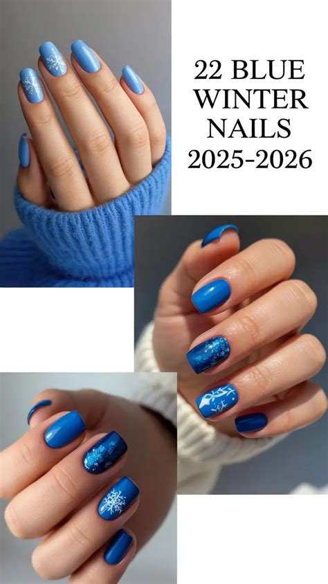 Blue Winter Nails 2025–2026 — Cute & Icy Nail Designs Inspo