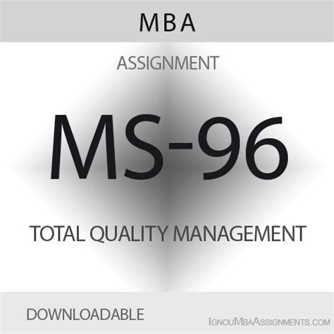 MS-96 Solved Assignment