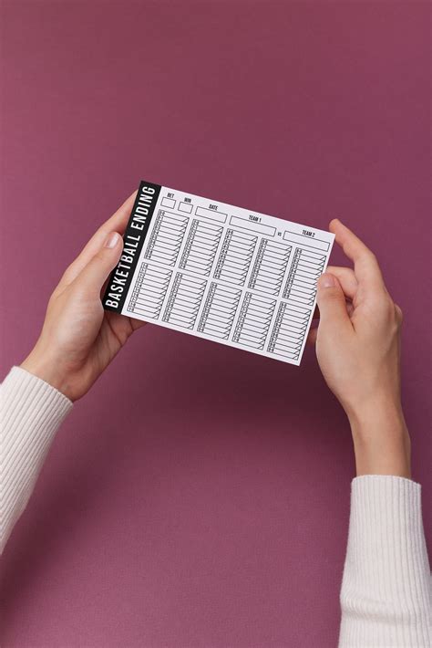 basketball  cards printable  black red blue landscape