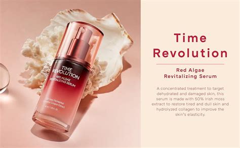 Amazon.com: MISSHA Time Revolution Red Algae Revitalizing Face Serum ...