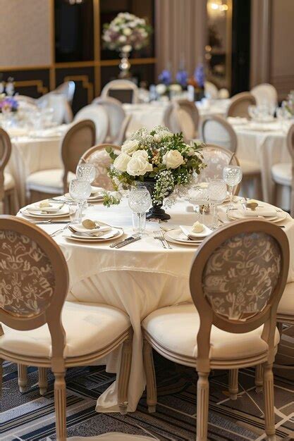 Premium Photo | Elegantly Set Table for Formal Dinner