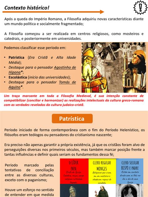 Filosofia Medieval Patrística E Escolástica - Filosofia Medieval: Patrística e Escolástica | PDF | Existência de Deus ...
