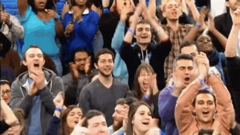 team crowd gif  team crowd clapping discover share gifs applause gif giphy