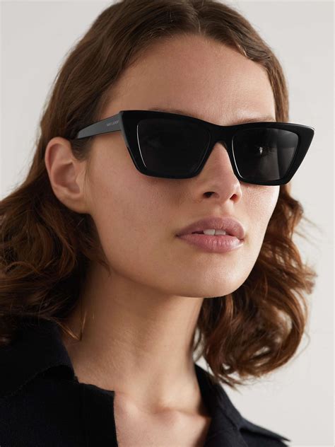 SAINT LAURENT EYEWEAR Mica cat-eye acetate sunglasses | NET-A-PORTER
