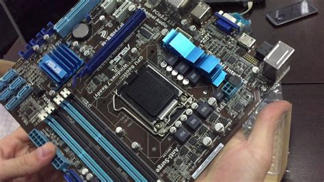 Материнская плата ASUS P7H55-M посылка из Китая №58773 - YouTube