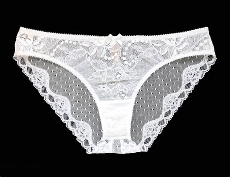 Bride Panties - Lace Panties - White Lace Sheer Panties - See Through