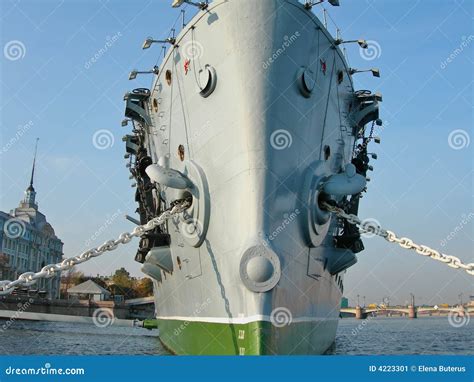 Cruiser Aurora stock image. Image of power, harbor, green - 4223301