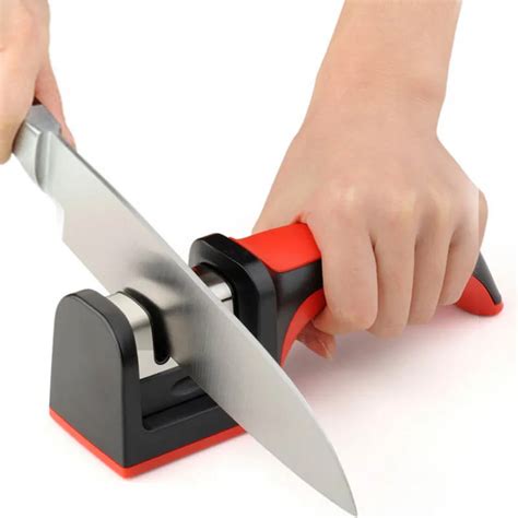 1PC Kitchen Knife Sharpener 3 Holes Sharpening Stone Knives Tools front ...