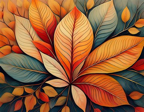 autumn leaf print pattern repeated single leaf design  seasonal