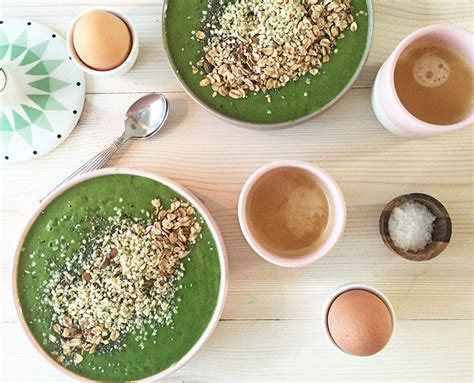 Grønskål til morgenmad - lækker sund grøn smoothie opskrift | Grønne ...