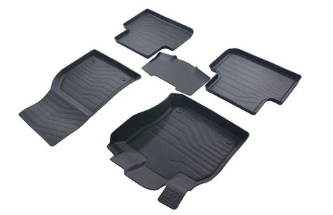Резиновые 3D LUX коврики в салон SRTK на Volkswagen Tiguan 2 ...