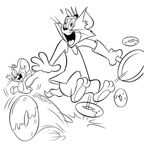 Desenhos de Tom e Jerry para colorir - 100 Desenhos para colorir