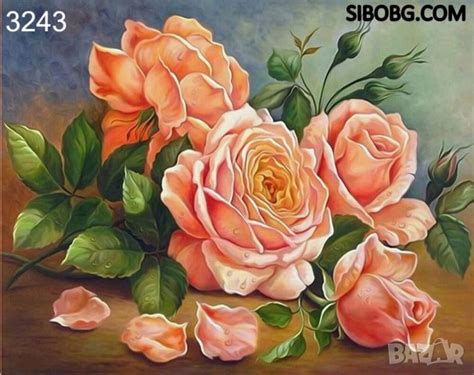 Диaмантен гоблен Рози в Гоблени в гр. Варна - ID37601779 — Bazar.bg