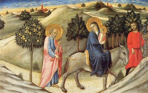 The Flight into Egypt by Sano Di Pietro | Oil Painting Reproduction