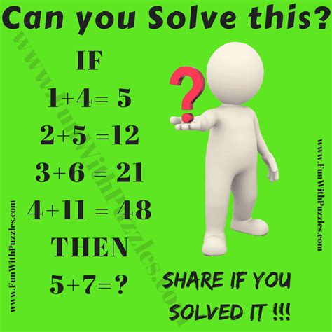 maths logic challenge crack  fun puzzle