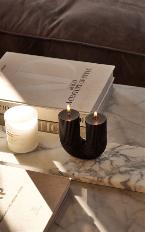 Black U Shaped Candle | Accessories | PrettyLittleThing