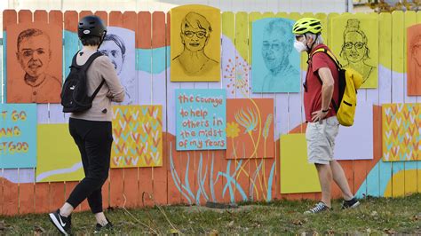 Portraits of Erie residents displayed on Our West Bayfront art project