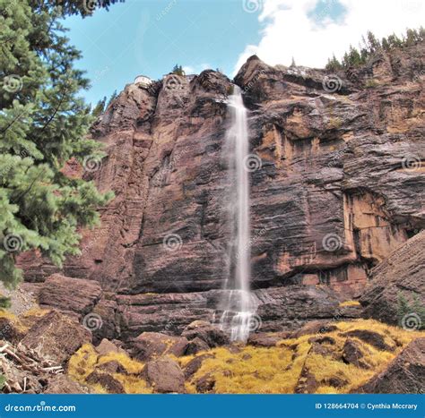 Bridal Veil Falls in Telluride, Colorado Stock Photo - Image of