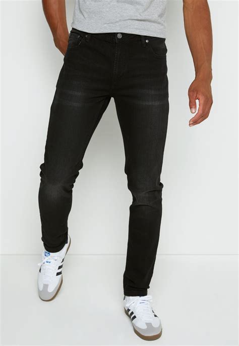 Denim Project Jeans Slim Fit - black washed/schwarz - Zalando