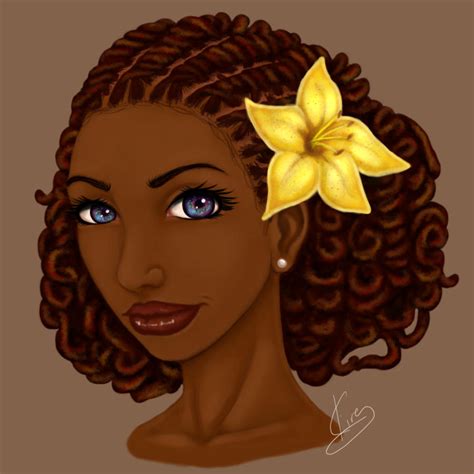 Locs Styled by KiraTheArtist on DeviantArt