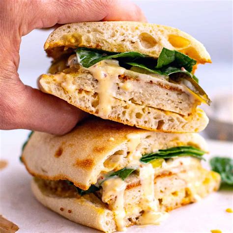 Chicken Patty Sandwich With Honey Mustard Sauce