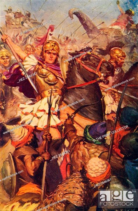 'Alexander at the Battle with Porus', 326 BC (c1912). Artist: Unknown ...