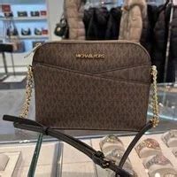 [S] MICHAEL KORS 35F1GTVC6B JET SET TRAVEL MEDIUM SIGNATURE LOGO DOME ...