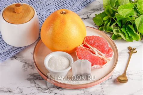 Чай с грейпфрутом — рецепт с фото пошагово