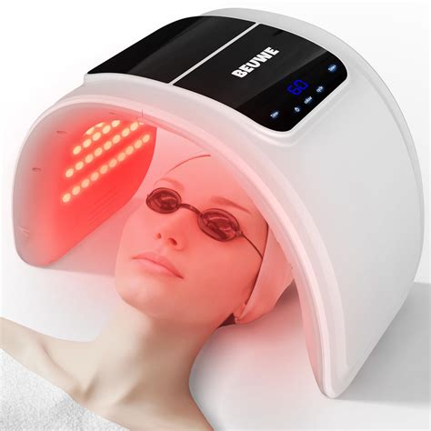 Beuwe Red-Light-Therapy-Mask, Led Light Therapy for Face, 7 Colors Led